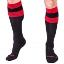 Barcode Chaussettes Hautes Football Noires - Rouges