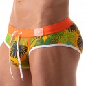 TOF Paris Slip de Bain Floral Jaune