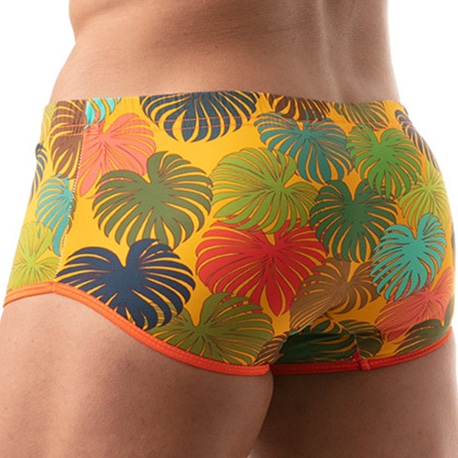 TOF Paris Shorty de Bain Brésilien Floral Jaune