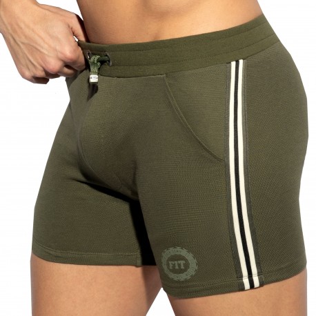 ES Collection FIT Tape Sport Shorts - Khaki