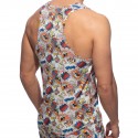 Addicted Comic Microfiber Tank Top - White