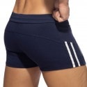 Addicted Double Zip Sports Shorts - Navy