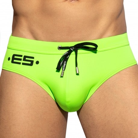 ES Collection Neon Swim Briefs - Neon Green