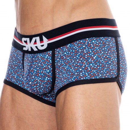 SKU Floral Cotton Trunks - Blue