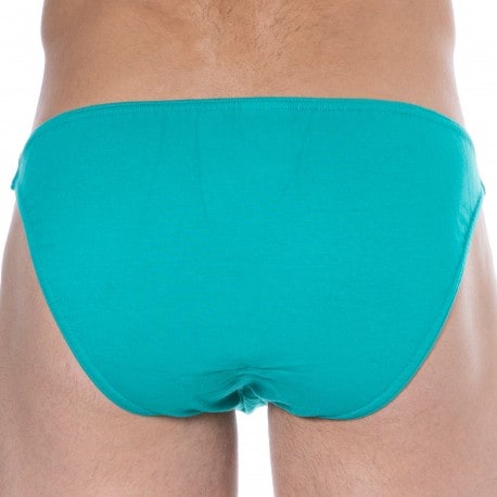 SKU Plain Cotton Mini Briefs - Green