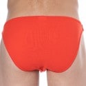 SKU Plain Cotton Mini Briefs - Red