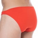 SKU Plain Cotton Mini Briefs - Red