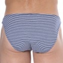 SKU Striped Cotton Mini Briefs - Navy - White