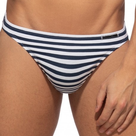 Addicted Sailor Thong - Navy - White