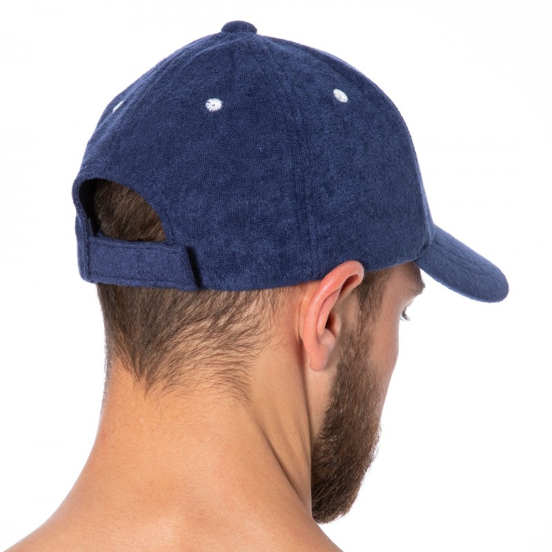 navy armani cap