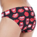 Sweet Banana Sexy Mouth Swim Briefs - Black