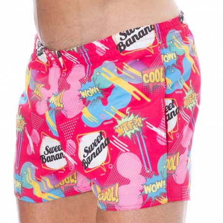 Addicted Short de Bain Mini Basic Fuchsia