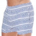 Sweet Banana Greek Frame Swim Shorts - White - Blue