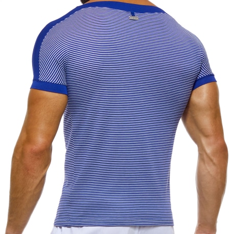 Modus Vivendi Hellenic T-Shirt - Blue - White  Stripe