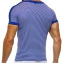 Modus Vivendi T-Shirt Hellenic Rayé Bleu - Blanc