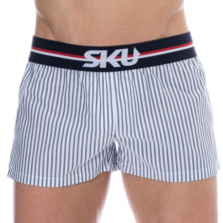 Blue Men s Boxer shorts with pouch INDERWEAR