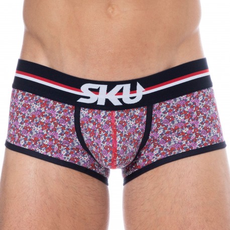 SKU Floral Cotton Trunks - Pink