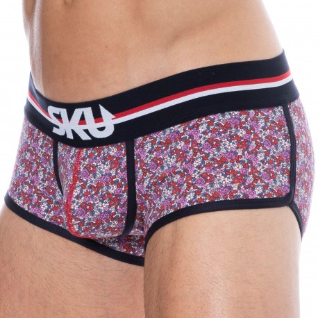 SKU Floral Cotton Trunks - Pink