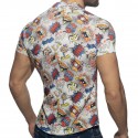 Addicted Comic Summer Shirt - White