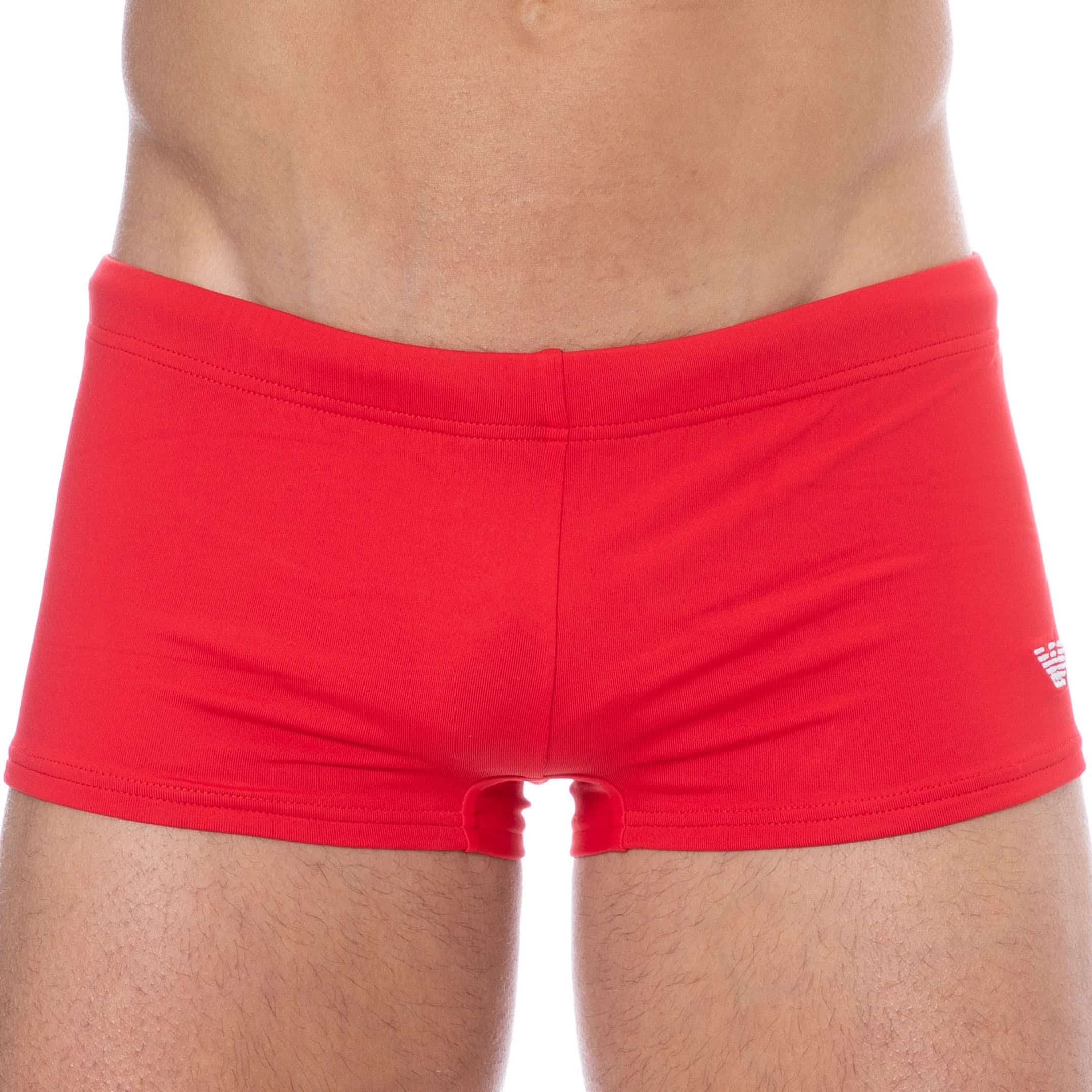 Emporio Armani Embroidery logo Swim Trunks - Red | INDERWEAR