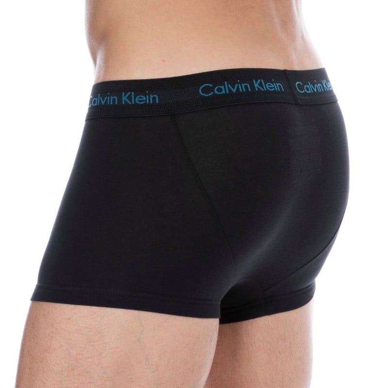 Calvin Klein 3-pack boxer briefs with logo waistband in black