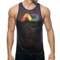 Addicted AD Rainbow Tank Top - Black