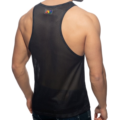 Addicted AD Rainbow Tank Top - Black