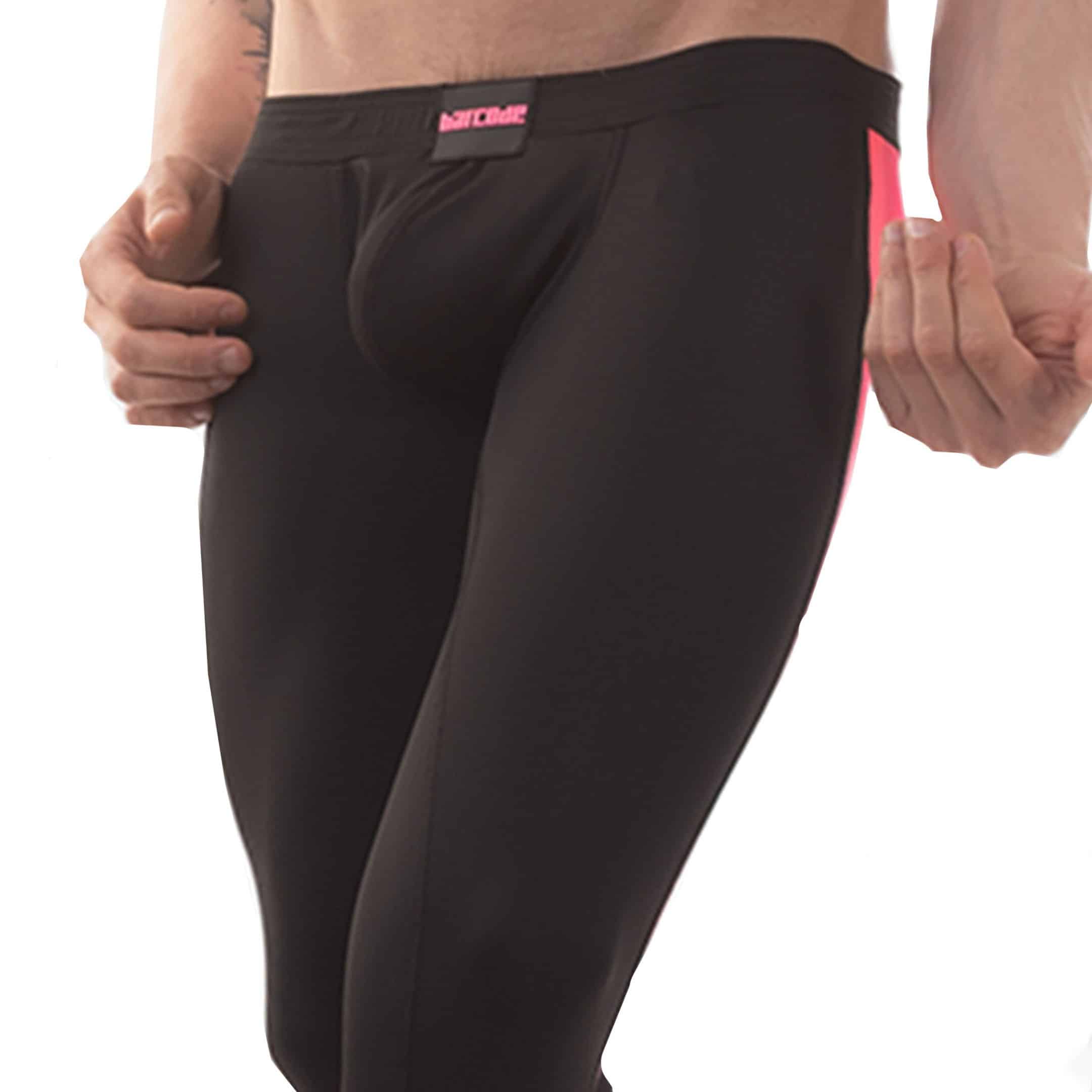 Mens hot sale pink leggings