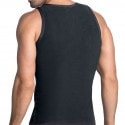 LEO Stretch Cotton Moderate Compression Shaper Tank Top - Black