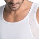 LEO Stretch Cotton Moderate Compression Shaper Tank Top - White