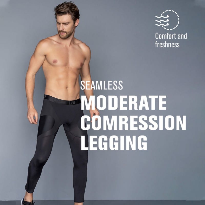Stretchy Seamless Leggings Black - PM Sportswear