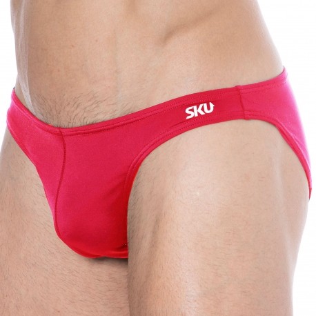 SKU Bikini Swim Briefs - Red