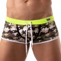 TOF Paris Shorty de Bain Iconic Camouflage Kaki