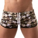 TOF Paris Shorty de Bain Brésilien Iconic Camouflage Kaki