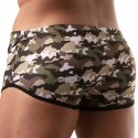 TOF Paris Shorty de Bain Brésilien Iconic Camouflage Kaki