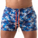 TOF Paris Iconic Swim Shorts - Blue Camo