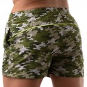 TOF Paris Short de Bain Iconic Camouflage Kaki