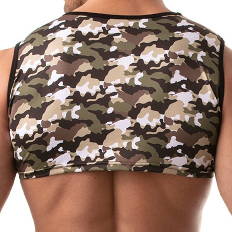 TOF Paris Iconic Crop Tank Top - Camo