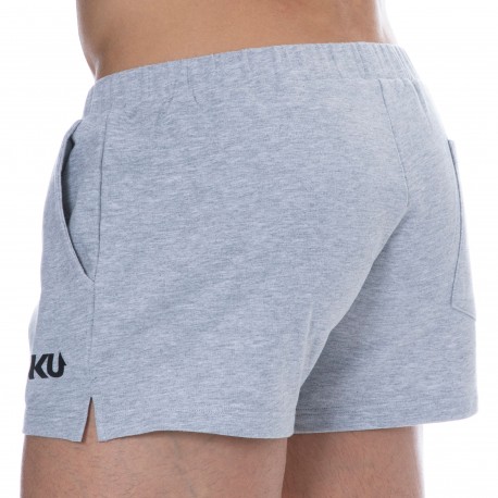 SKU Cotton Sport Shorts - Heather Grey