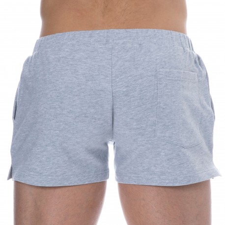 SKU Cotton Sport Shorts - Heather Grey