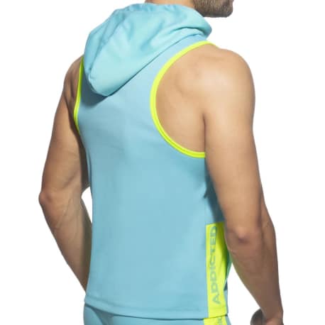 Addicted AD Sleeveless Hoody - Turquoise