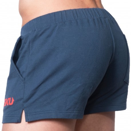 SKU Short de Sport Coton Bleu Marine