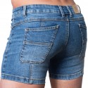 SKU Super Push-Up Original Mini Jeans Shorts - Indigo Blue