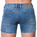 SKU Super Push-Up Original Mini Jeans Shorts - Indigo Blue