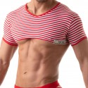 TOF Paris Sailor Crop Top - Red