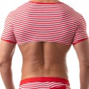 TOF Paris Sailor Crop Top - Red