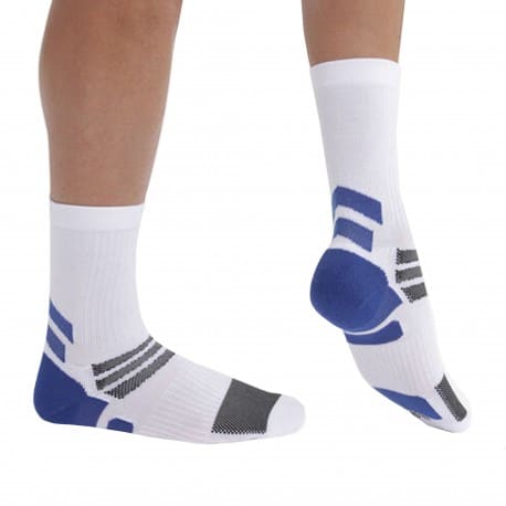 DIM 2-Pack X-Temp Sport Socks - White - Blue