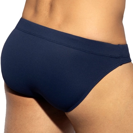 ES Collection Pique Swim Briefs - Navy