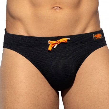 ES Collection Pique Swim Briefs - Black