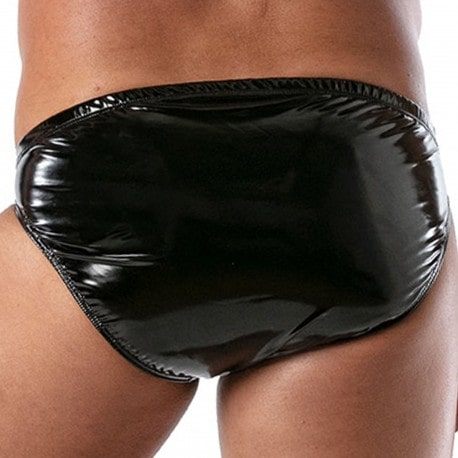 TOF Paris Vinyl Bikini Briefs - Black 